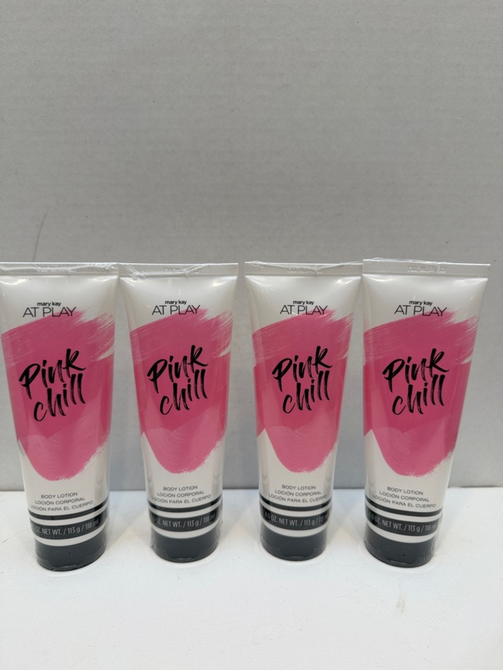 Mary Kay At Play Pink Chill Body Lotion - lot of 4